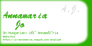 annamaria jo business card